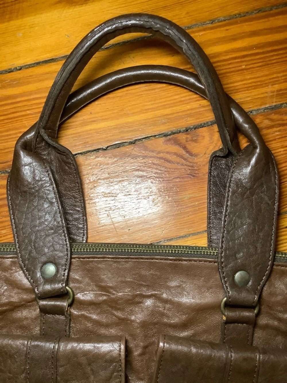 NWOT Y2K VTG Abaco Paris Leather Satchel - Picture 10 of 16